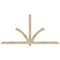 Ekena Millwork Redmond Rough Sawn Timber Gable Bracket, Douglas Fir, 96"W x 48"H x 2"D x 4"F, 12/12 Pitch GBW096X48X0204RED00RDF - alternate 1